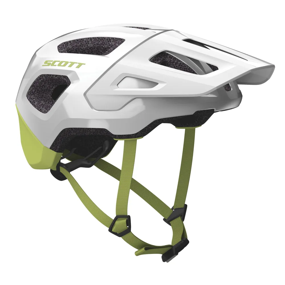 Scott Argo Plus MTB Helmet - White Bitter Yellow