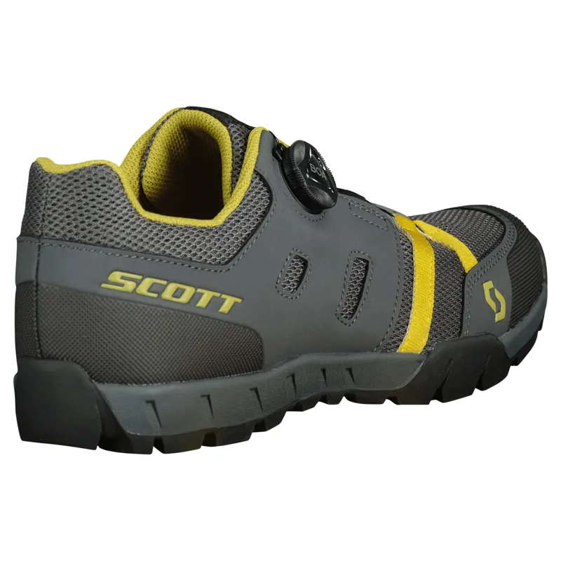 Scott Sport Crus-R BOA SPD Shoes - Grey Yellow-1