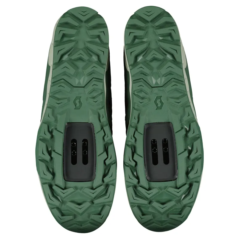 Scott Sport Crus-R BOA SPD Shoes - Dark Green Light Green-3
