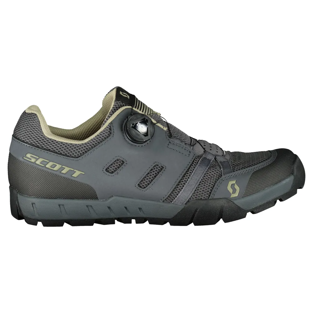 Scott Sport Crus-R Flat BOA MTB SPD Shoes - Grey Beige 11 UK