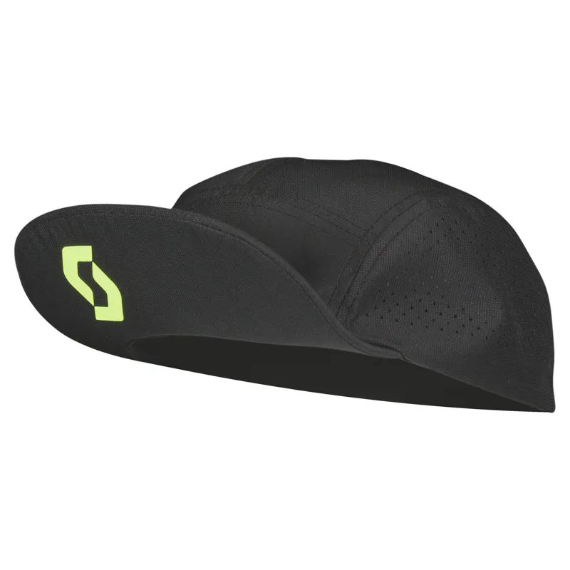 Scott RC 5-Panel Tech Running Cap - Black Yellow-1
