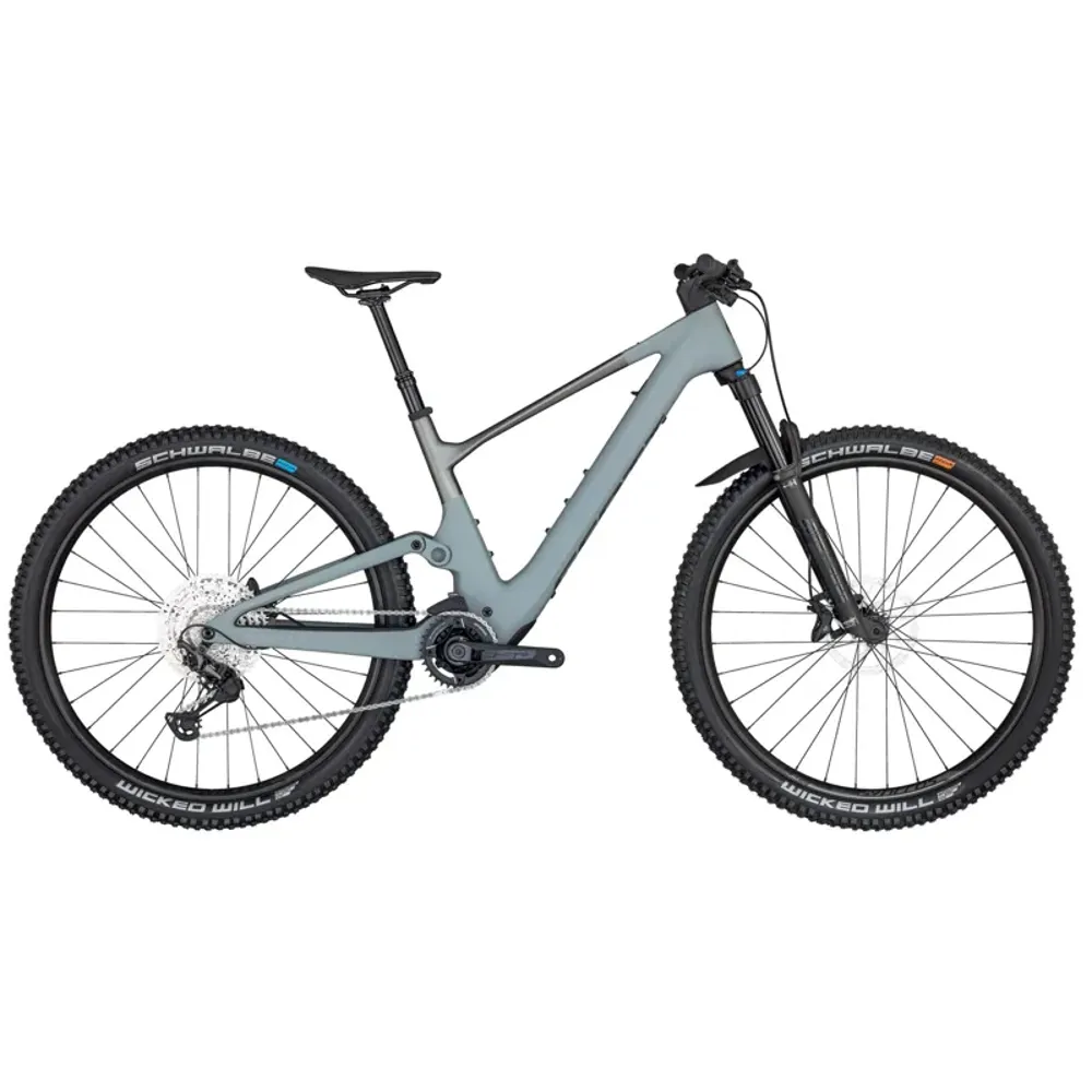 2025 Scott Lumen eRide 910 Lightweight Electric Mountain Bike - Grey Green