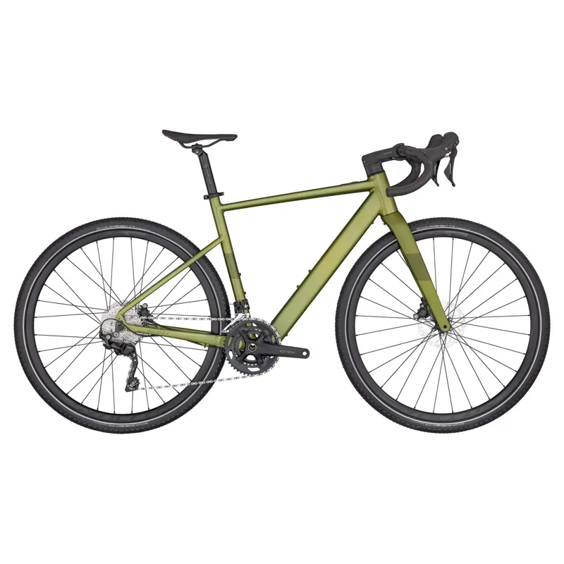 2025 Scott Speedster Gravel eRIDE 50 E-Road Bike - Ever Green
