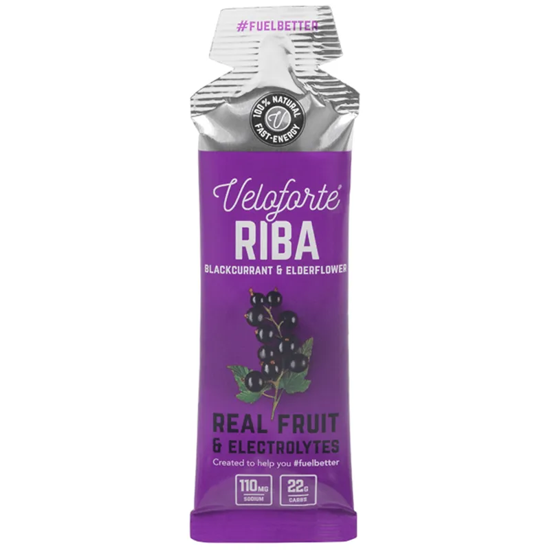 Veloforte Riba Energy Gel - Blackcurrant and Elderflower