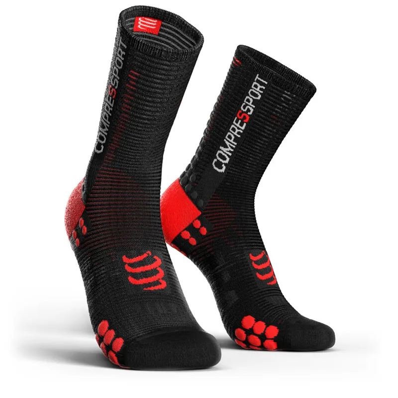 Compressport Pro Racing Socks V3.0 Bike Black Red t4.