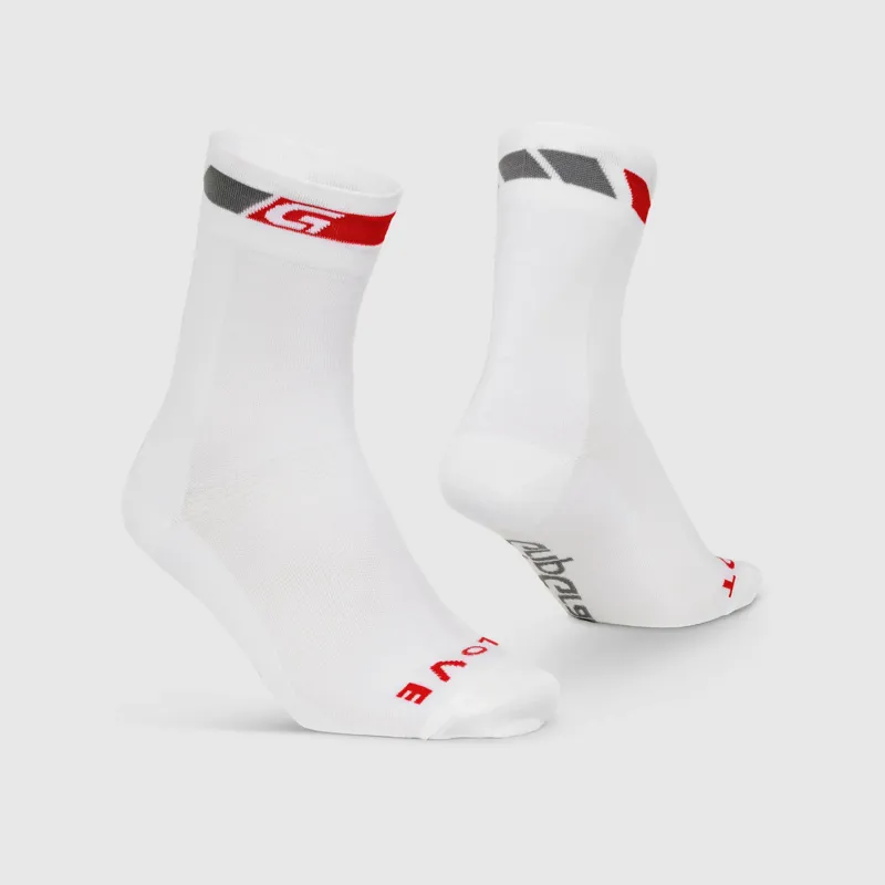 GripGrab Classic High Cut Summer Sock - White
