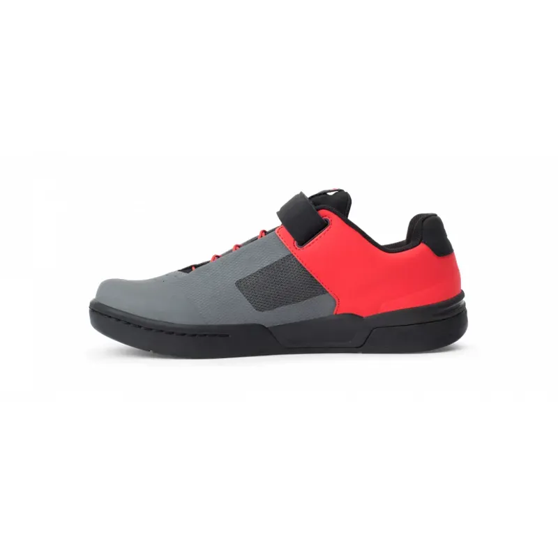 Crankbrothers Stamp Speedlace Flat MTB Shoes - Grey Black Red-4