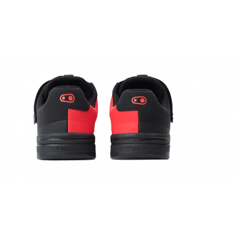 Crankbrothers Stamp Speedlace Flat MTB Shoes - Grey Black Red-2