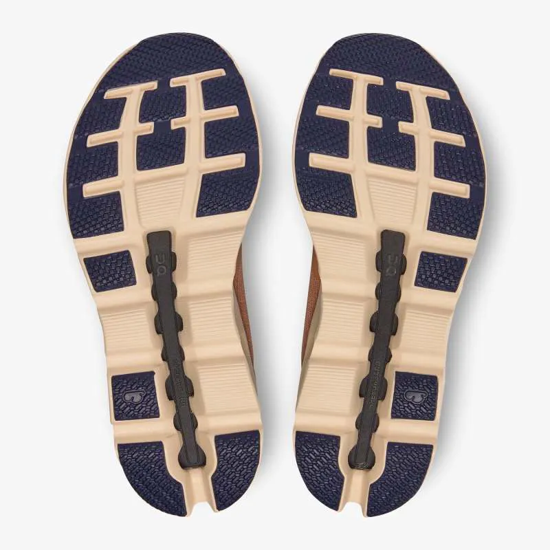 On Cloudstratus V2 Womens Road Running Shoes - Cork Fawn-2