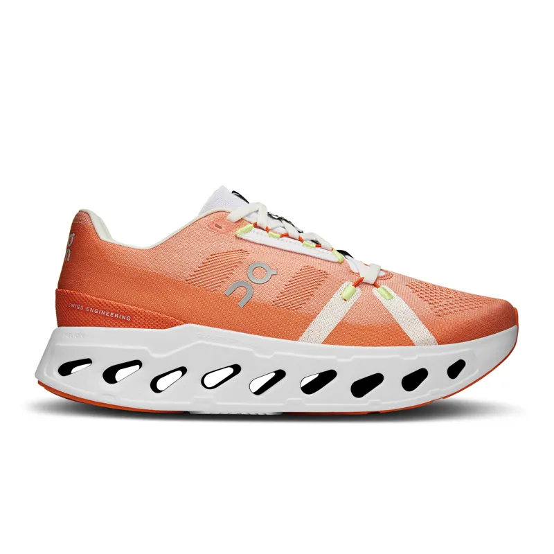 On Cloudeclipse Max Cushion Road Running Shoe - Flame Ivory 