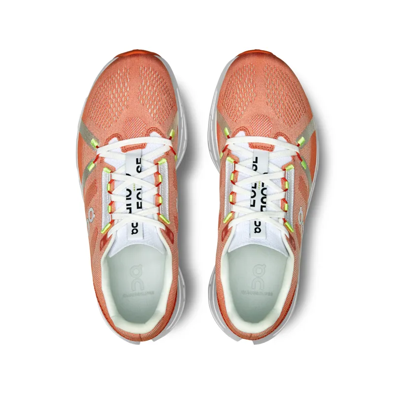 On Cloudeclipse Max Cushion Road Running Shoe - Flame Ivory -5