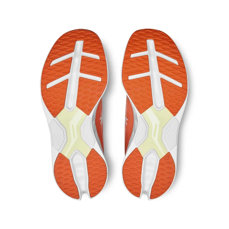 On Cloudeclipse Max Cushion Road Running Shoe - Flame Ivory -4