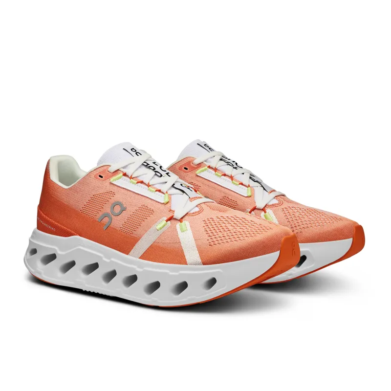 On Cloudeclipse Max Cushion Road Running Shoe - Flame Ivory -1