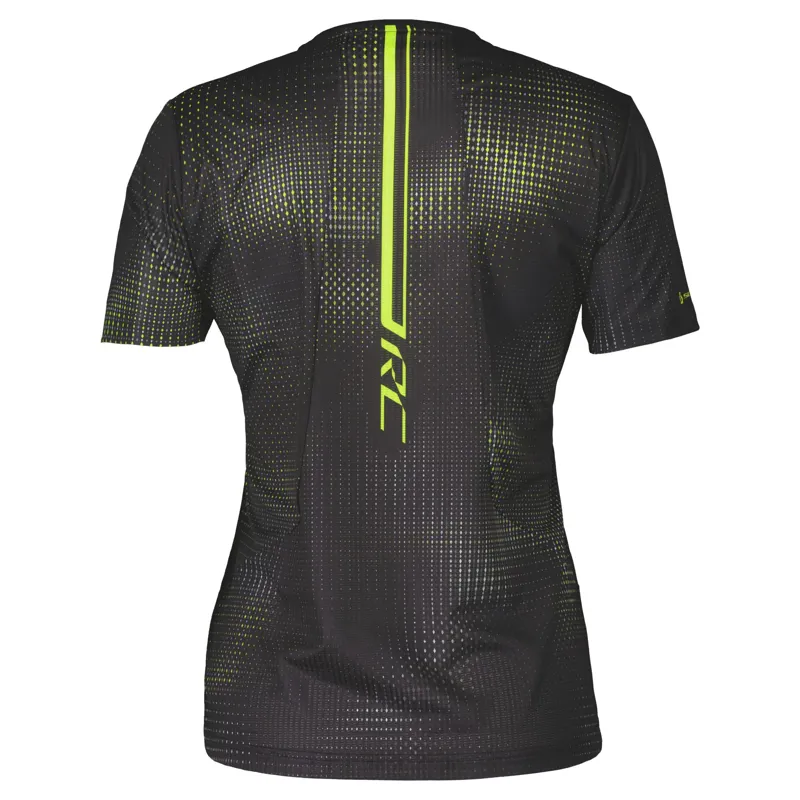 Scott Womens RC Run Short Sleeve Shirt - Black Yellow-1