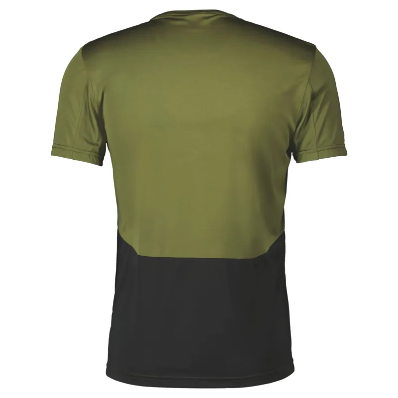 Scott Mens Endurance Tech Short Sleeve Shirt - Fir Green Black-1