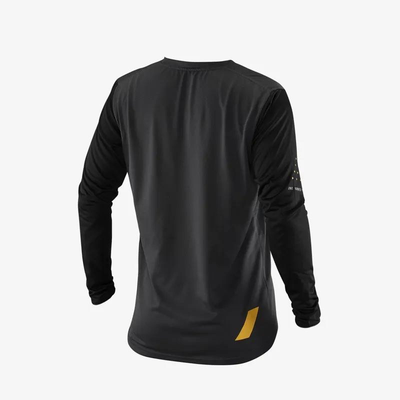 100 Ridecamp Long Sleeved Jersey Charcoal-1
