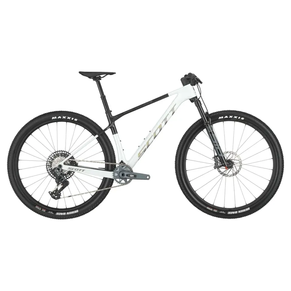 2025 Scott Scale RC Team Issue XC Mountain Bike - Cumulus White Carbon Black