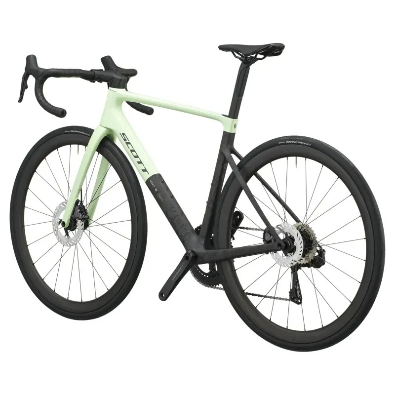2027 Scott Addict RC 20 Road Bike - Cream Green Carbon Black-2