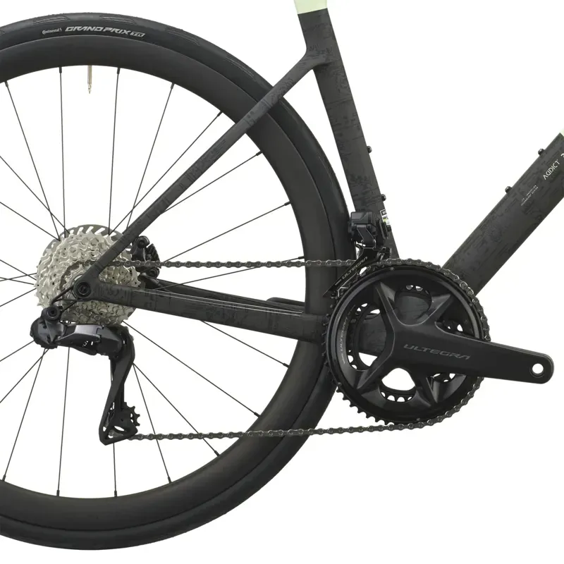 2027 Scott Addict RC 20 Road Bike - Cream Green Carbon Black-3