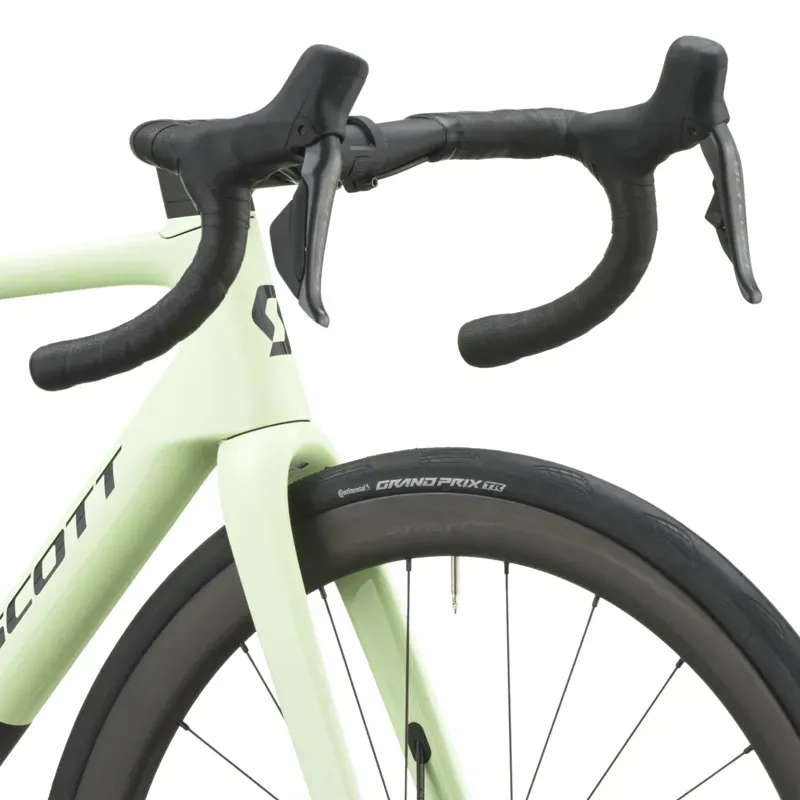 2027 Scott Addict RC 20 Road Bike - Cream Green Carbon Black-4