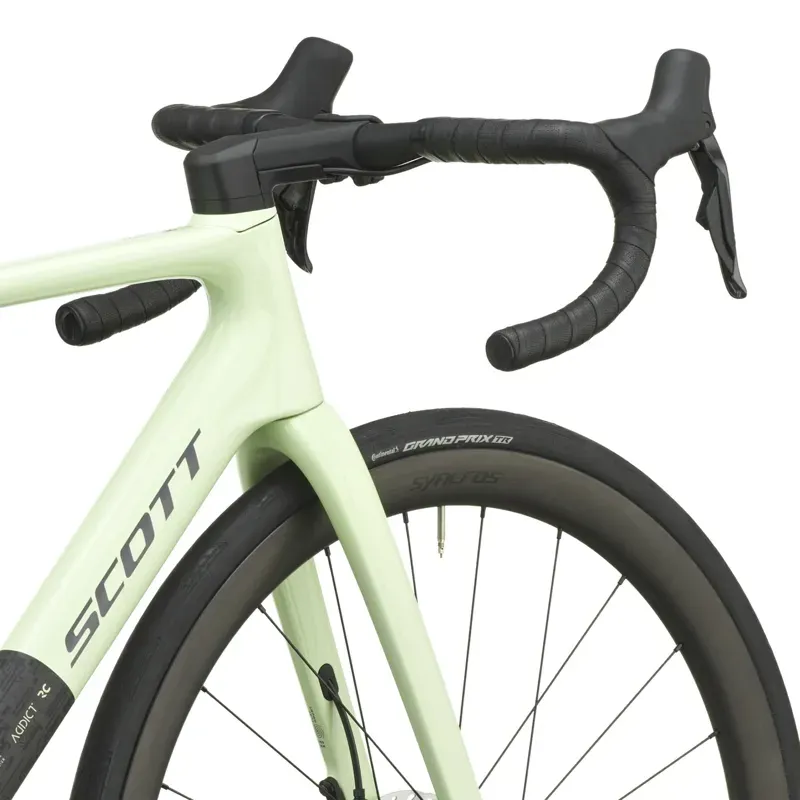 2027 Scott Addict RC 20 Road Bike - Cream Green Carbon Black-5