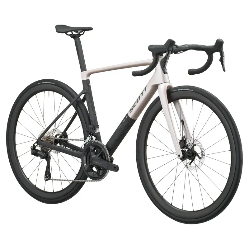2027 Scott Addict RC 30 Road Bike - Champagne Pink Carbon Black-1