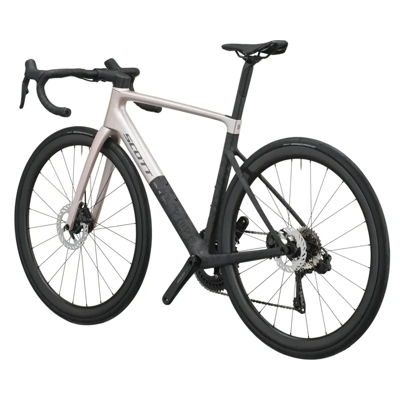 2027 Scott Addict RC 30 Road Bike - Champagne Pink Carbon Black-2