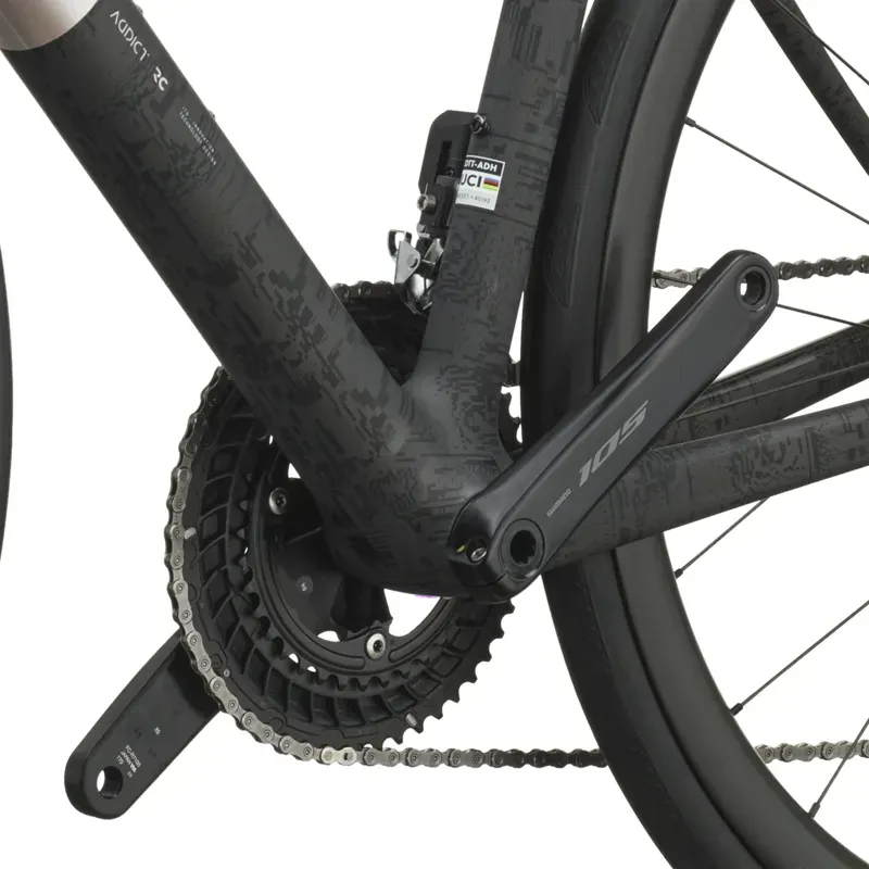 2027 Scott Addict RC 30 Road Bike - Champagne Pink Carbon Black-6