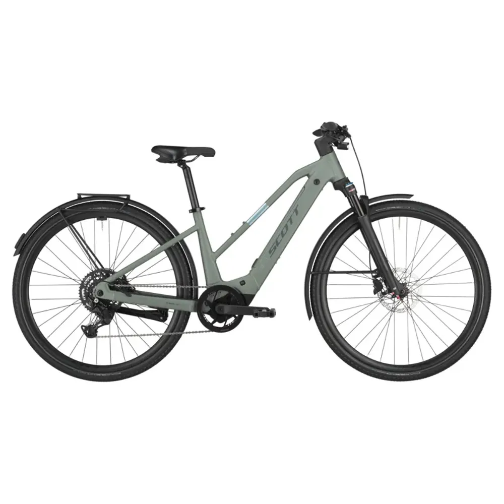2025 Scott Passage 30 Slope HYbrid E-Bike - Highland Green