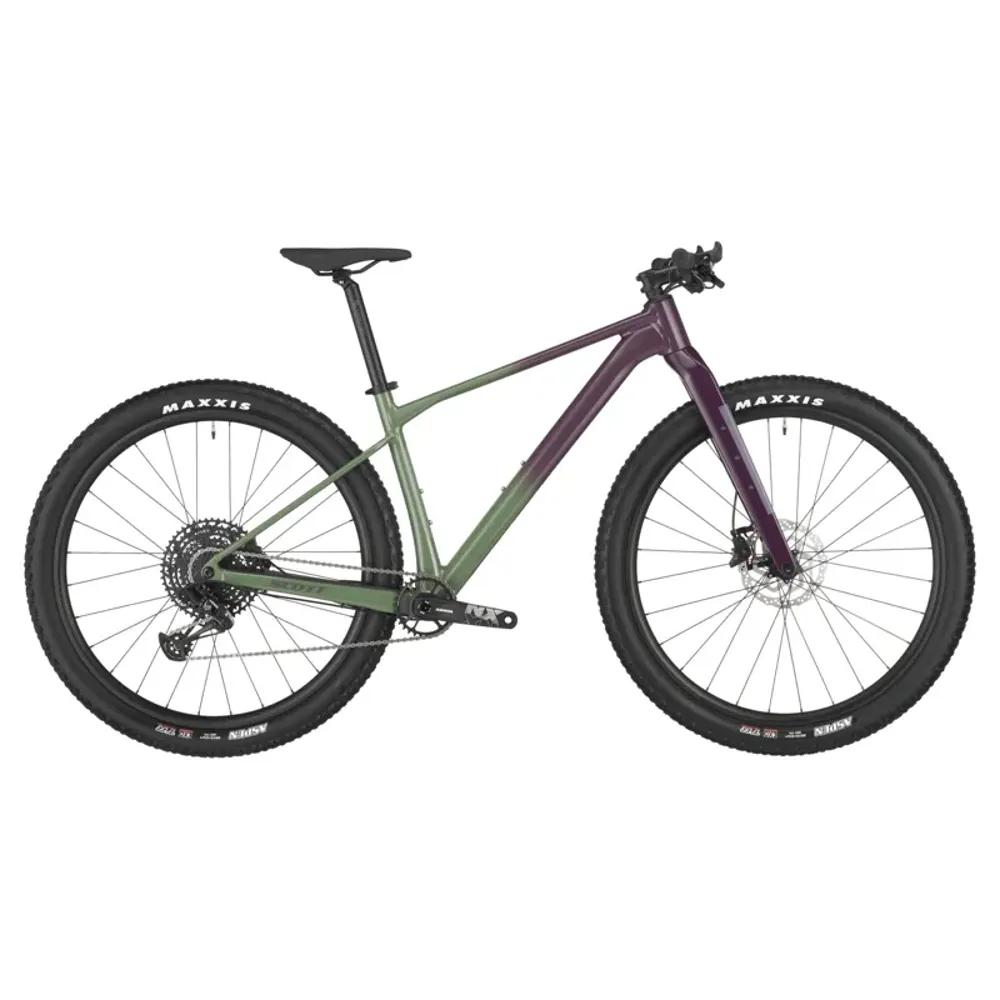 2025 Scott Scale Gravel 20 olivine green / Blackberry Purple Flat Bar Gravel Bike