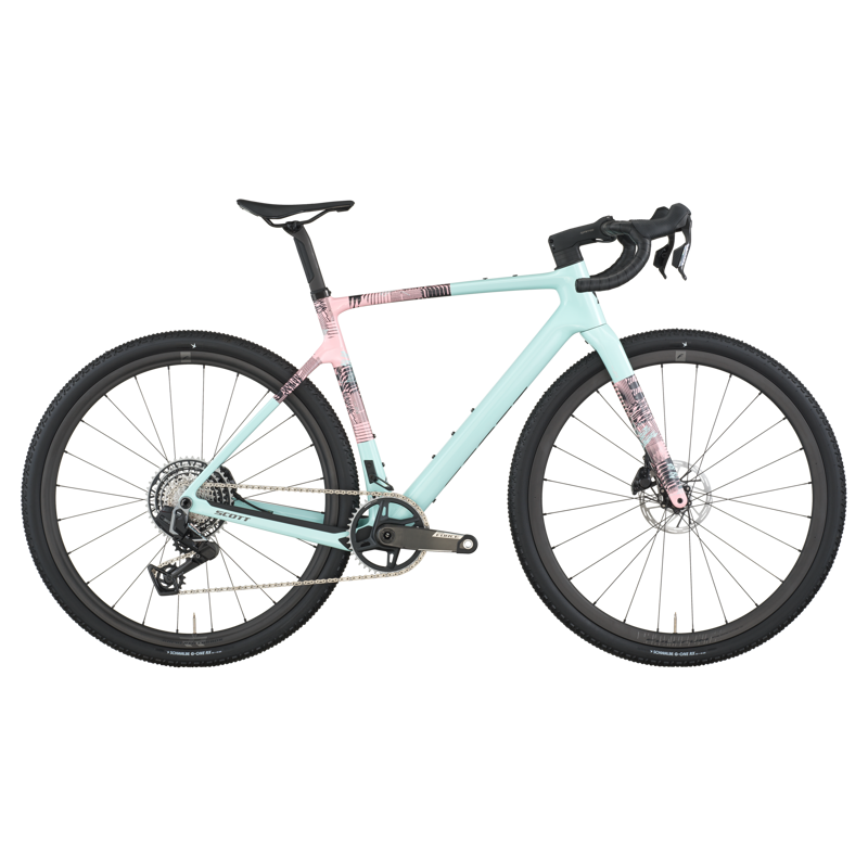 2026 Scott Addict Gravel 10 Bike in Gelato Blue Gelato Pink