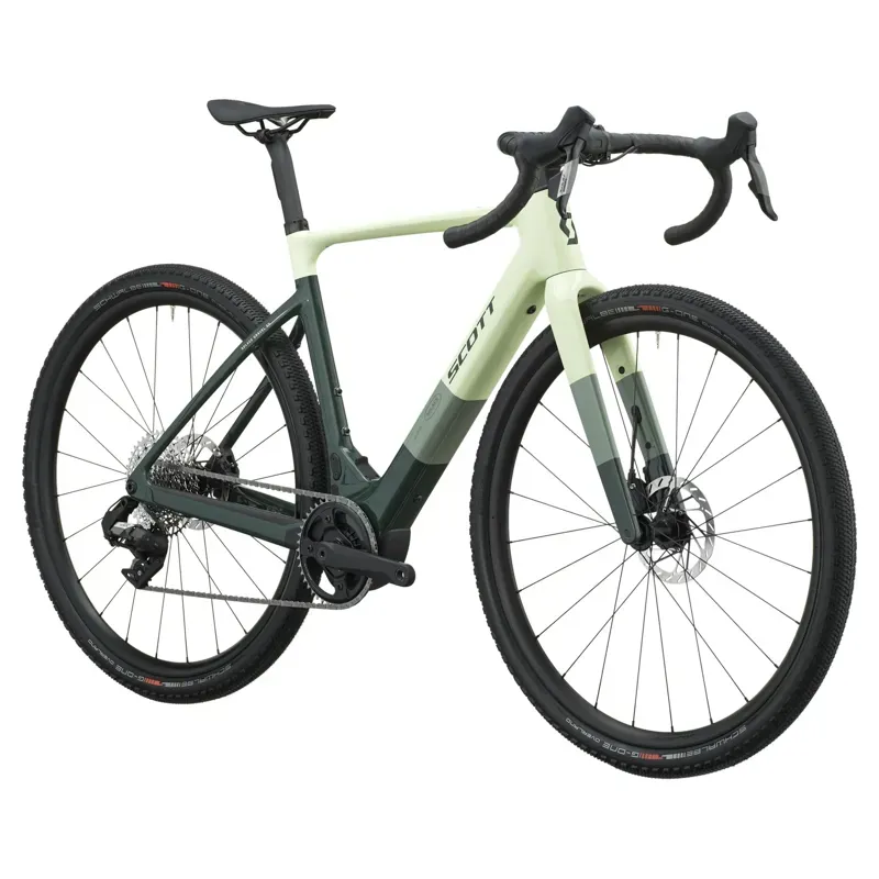 2027 Scott Solace Gravel 30 eBike - Cream Green Grove-1