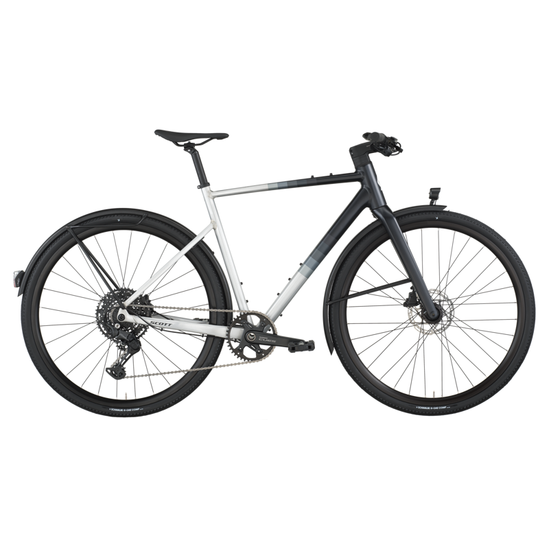 2026 Scott Metrix 20 EQ Hybrid Bike - Alloy Silver Black