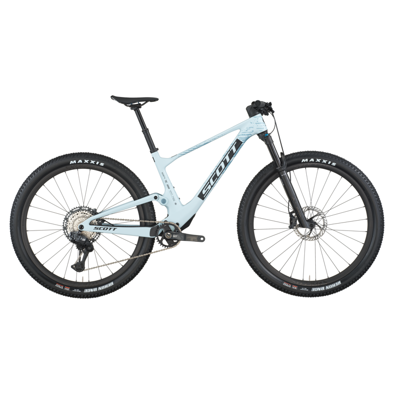 2026 Scott Spark RC Pro XC Full Suspension Mountain Bike - Azure White