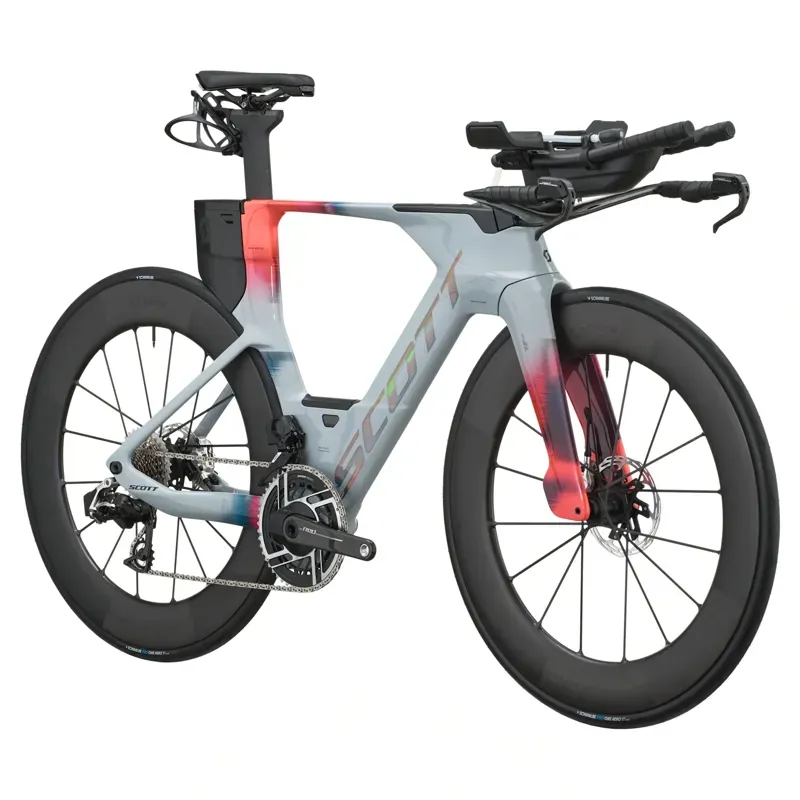 2027 Scott Plasma RC Ultimate Triathlon Bike - Narwal Grey Gloaming Orange-1
