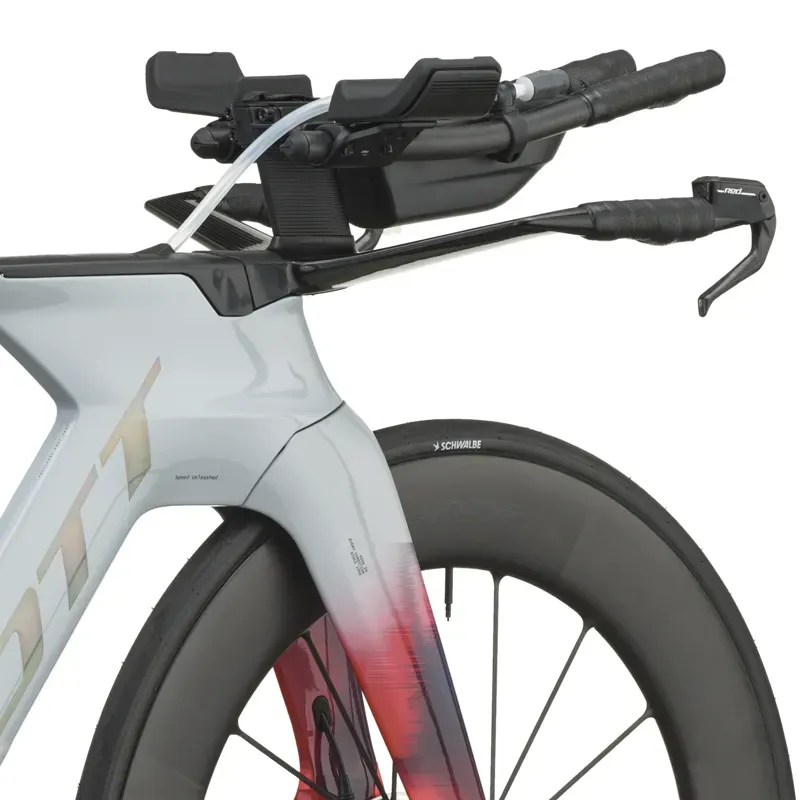 2027 Scott Plasma RC Ultimate Triathlon Bike - Narwal Grey Gloaming Orange-6