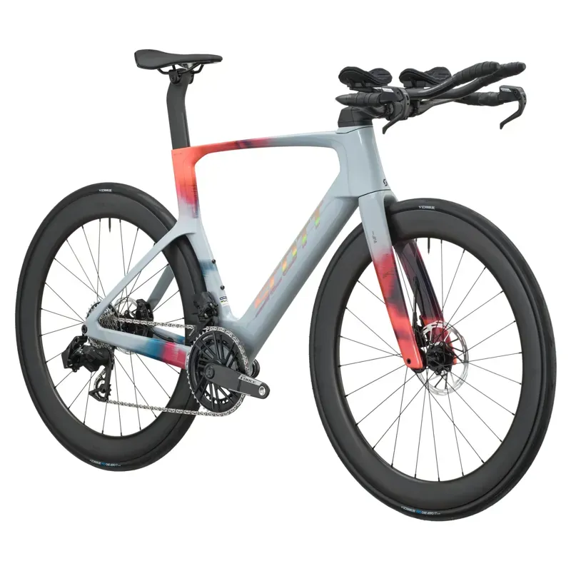 2027 Scott Foil RC TRI Road Bike - Narwal Grey Gloaming Orange-1