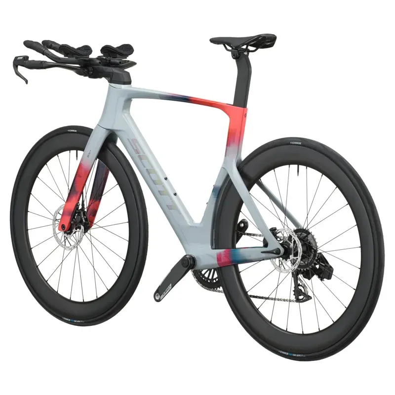 2027 Scott Foil RC TRI Road Bike - Narwal Grey Gloaming Orange-2