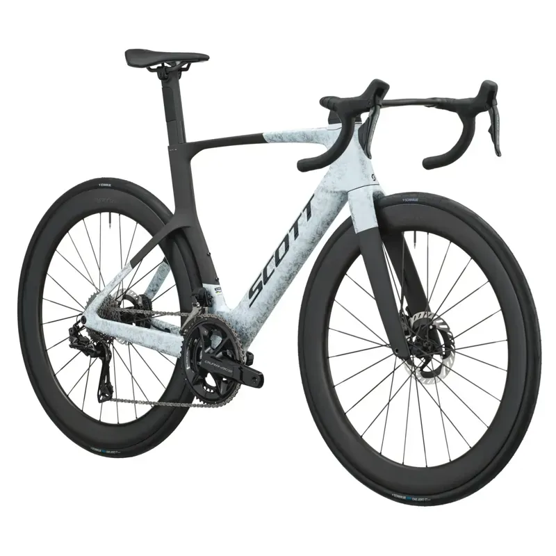 2027 Scott Foil RC Pro Road Bike - Rush White Carbon Black-1