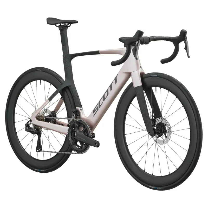 2027 Scott Foil RC 10 Road Bike - Champagne Pink Carbon Black-1