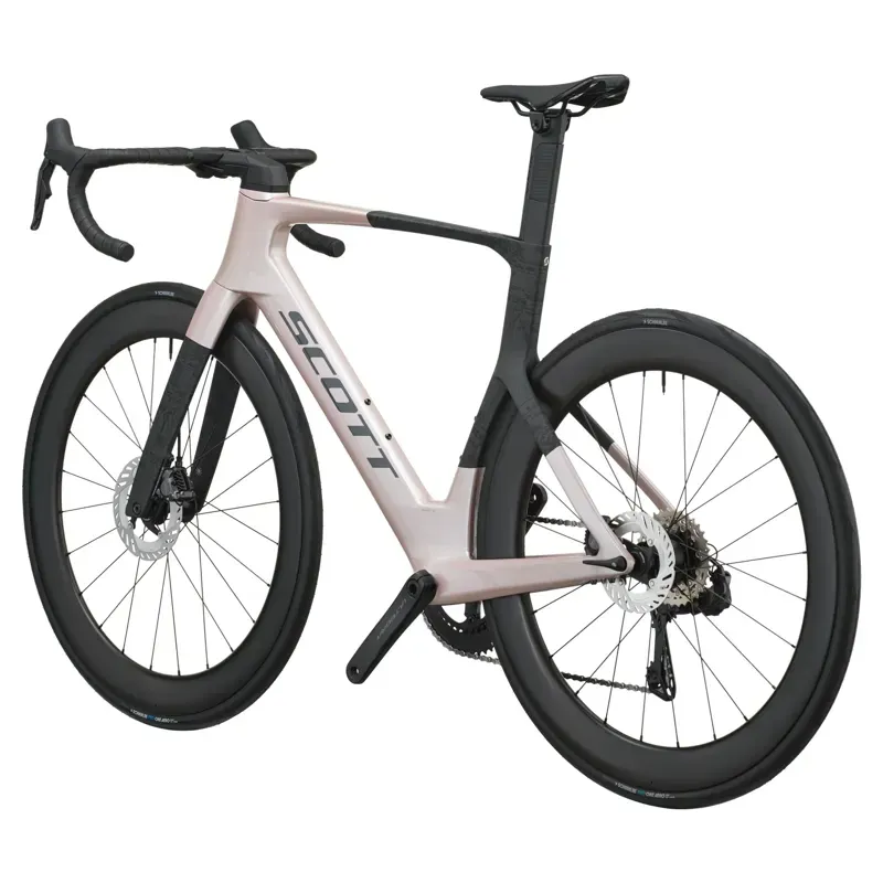 2027 Scott Foil RC 10 Road Bike - Champagne Pink Carbon Black-2
