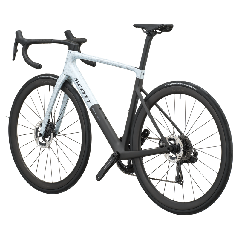 2027 Scott Addict RC Pro Road Bike - Rush White Carbon Black-2