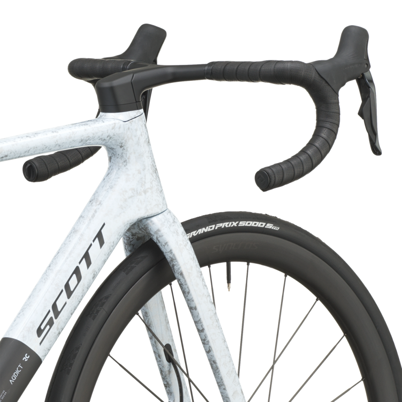 2027 Scott Addict RC Pro Road Bike - Rush White Carbon Black-6