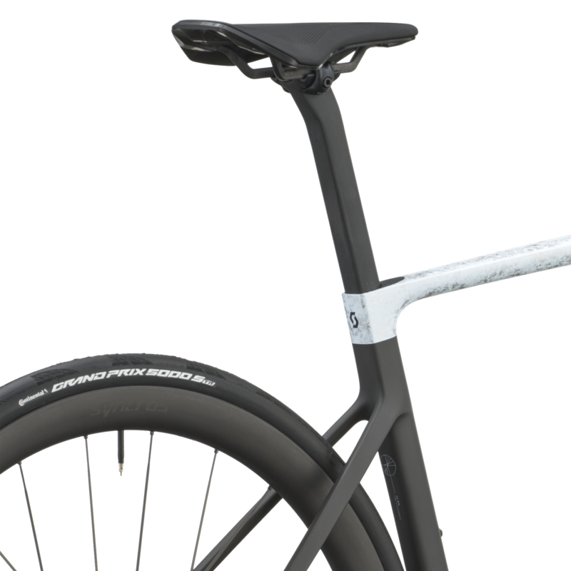 2027 Scott Addict RC Pro Road Bike - Rush White Carbon Black-7