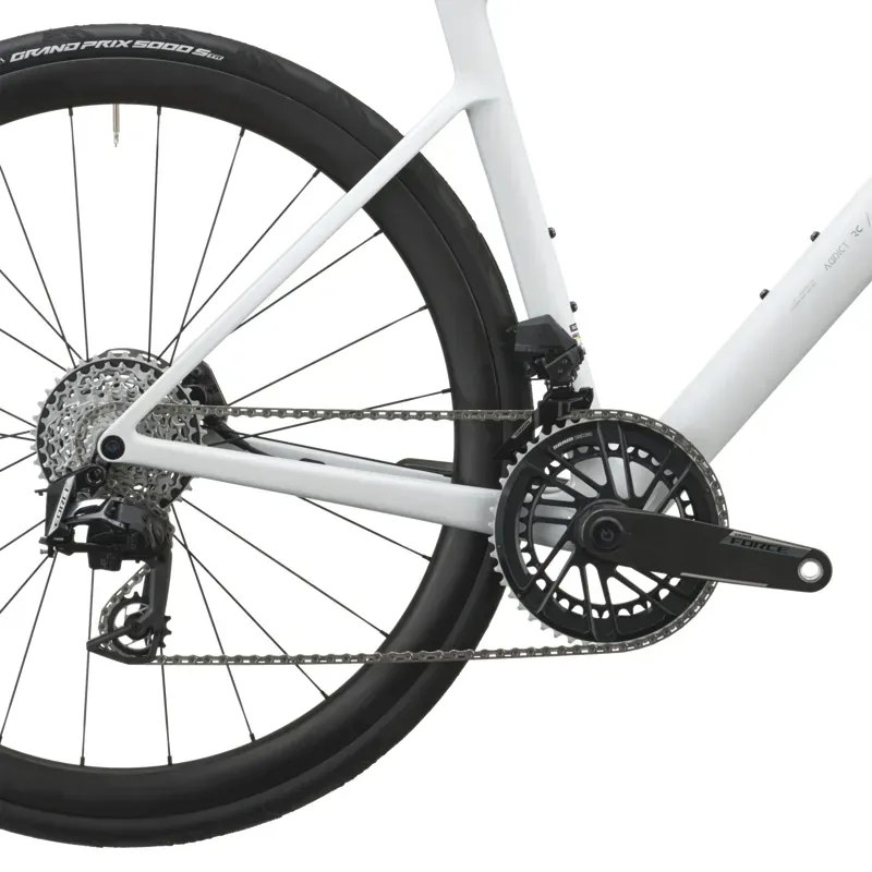 2027 Scott Addict RC Team Road Bike - Rainbow White-3