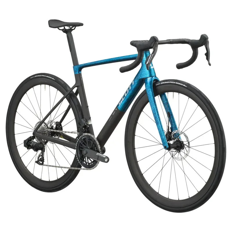 2026 Scott Addict RC Team Road Bike - Watery Blue Carbon Black-1