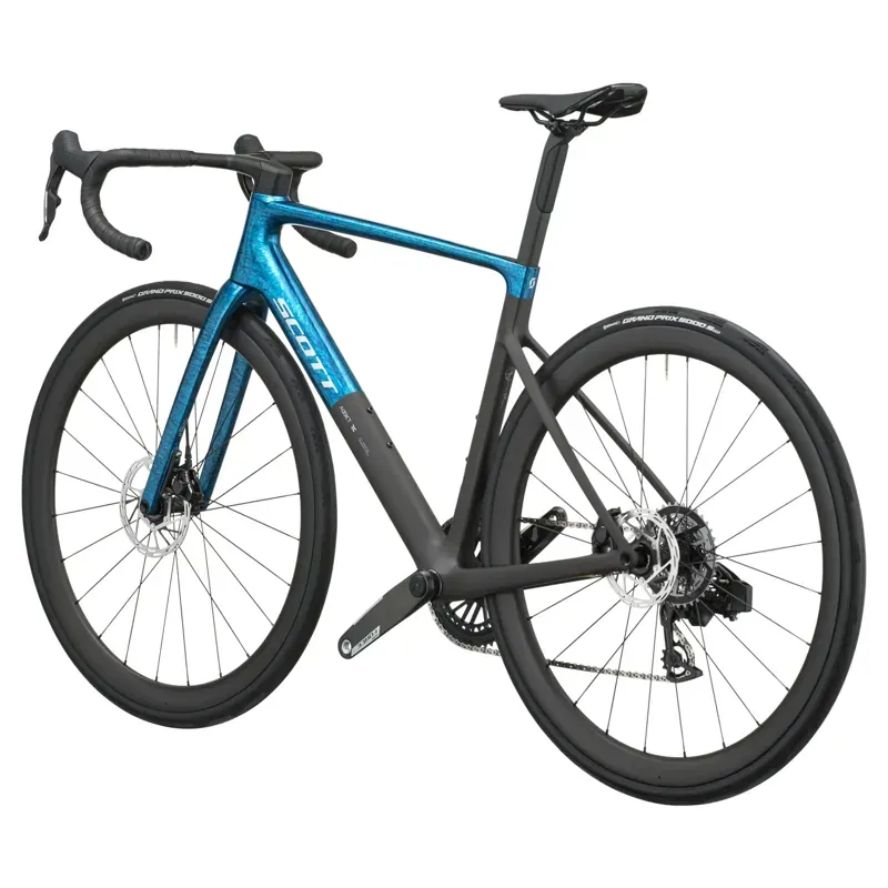 2026 Scott Addict RC Team Road Bike - Watery Blue Carbon Black-2
