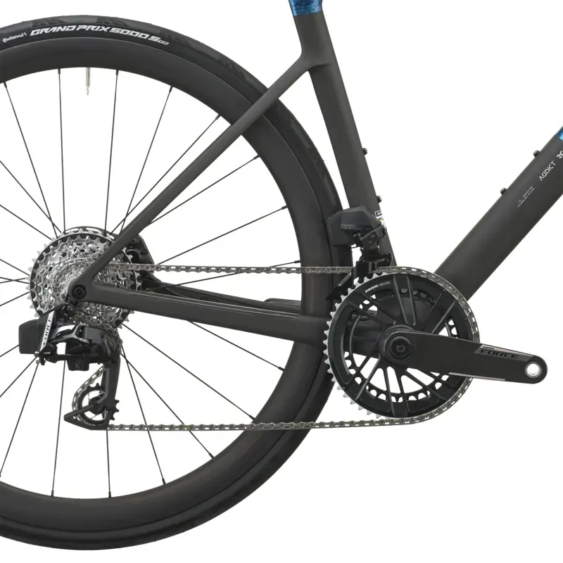 2026 Scott Addict RC Team Road Bike - Watery Blue Carbon Black-3