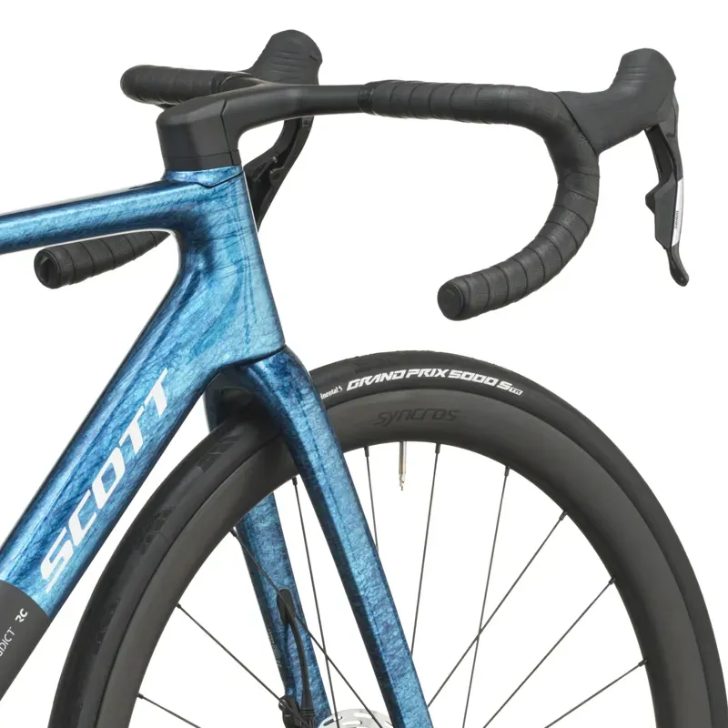 2026 Scott Addict RC Team Road Bike - Watery Blue Carbon Black-7