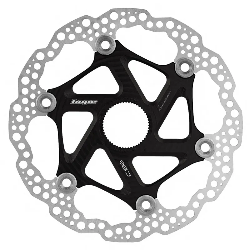 Hope MTB Centre-Lock Floating Disc Rotor - 180mm - Black